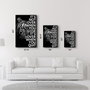 Wallity Pintura Decorativa de Vidrio Templado Multicolor 46 x 72 cm